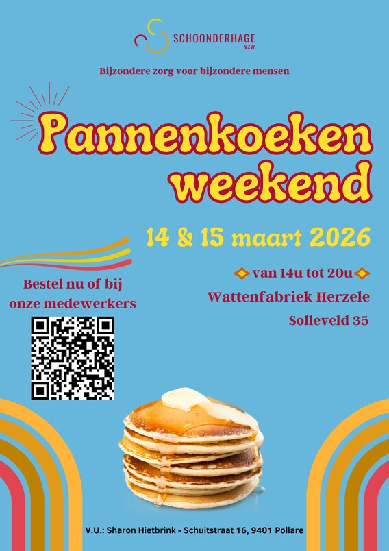 Affiche_pannenkoekenweekend_schoonderhage_vzw