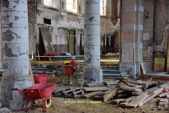 Werken in de kerk in 2024.- Foto Marc Colpaert