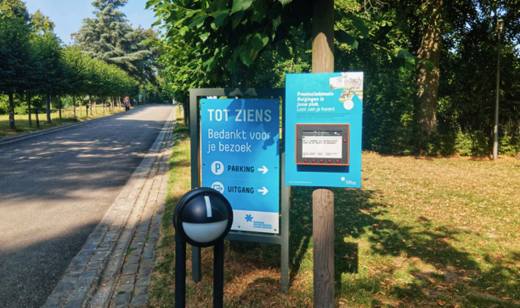 Ook in Provinciedomein Huizingen kunnen bezoekers hun mening geven.