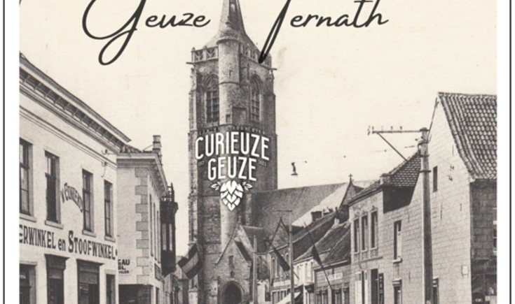 *in première: het Geuze Ternath etiket dat op de flessen zal terug te vinden zijn.