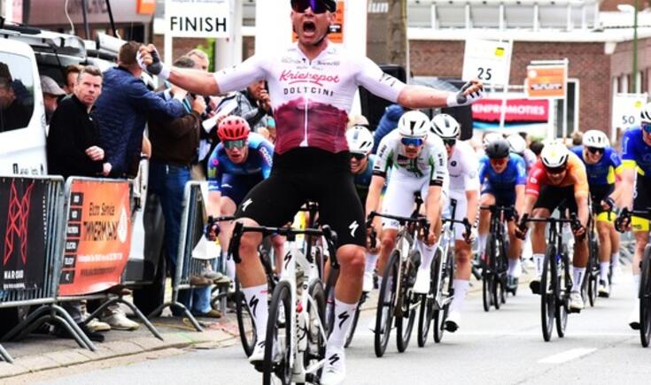 Thibaut won in Galmaarden.- Foto Marc Colpaert