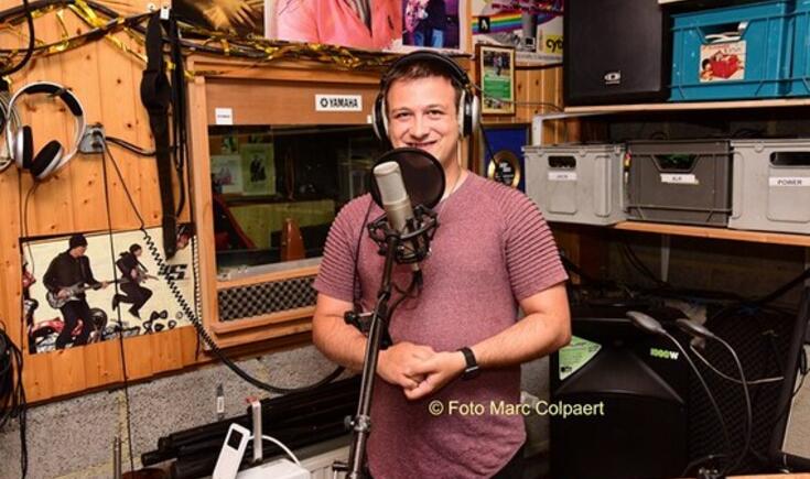 Jeremy in de studio.- foto marc colpaert