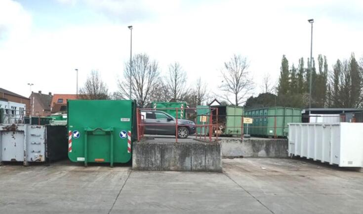 Recyclagepark Galmaarden is dicht.- Foto Marc Colpaert