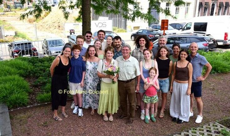 Een prachtig beeld van een mooie familie.- Foto Marc Colpaert
