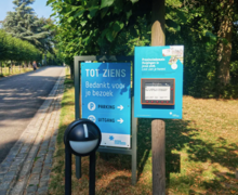 Ook in Provinciedomein Huizingen kunnen bezoekers hun mening geven.