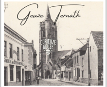 *in première: het Geuze Ternath etiket dat op de flessen zal terug te vinden zijn.