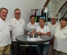 Een mooi eerbetoon voor Luc.- Foto Marc Colpaert