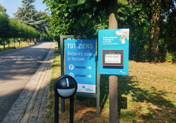 Ook in Provinciedomein Huizingen kunnen bezoekers hun mening geven.