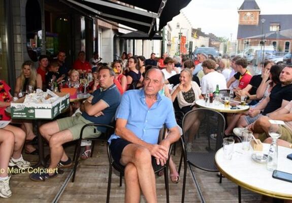 Bij Felix zaten ook heel wat supporters.- Foto Marc Colpaert